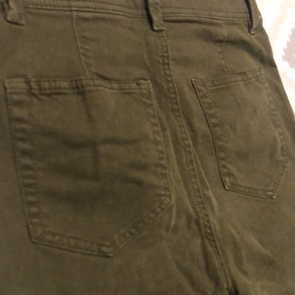 LOFT Dark Olive Skinny Jeans/Trousers Size 2P - Picture 10 of 13